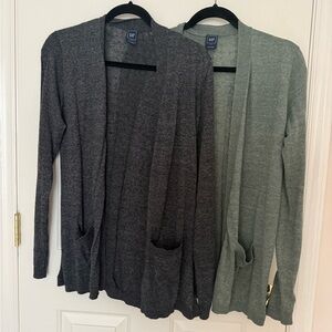Two linen blend Gap cardigans